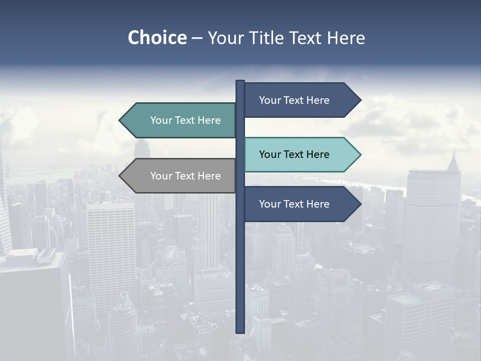 Landscaped New York Top PowerPoint Template