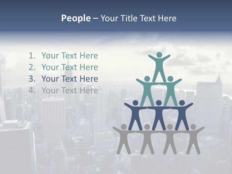 Landscaped New York Top PowerPoint Template