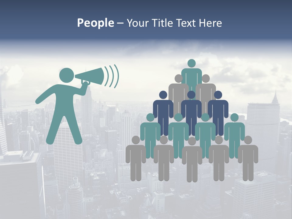 Landscaped New York Top PowerPoint Template