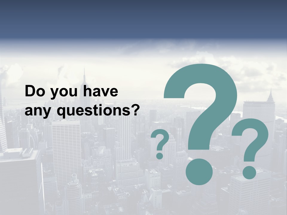 Landscaped New York Top PowerPoint Template