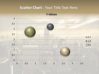 View Cityscape Manhattan PowerPoint Template