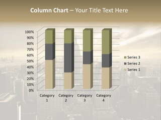 View Cityscape Manhattan PowerPoint Template