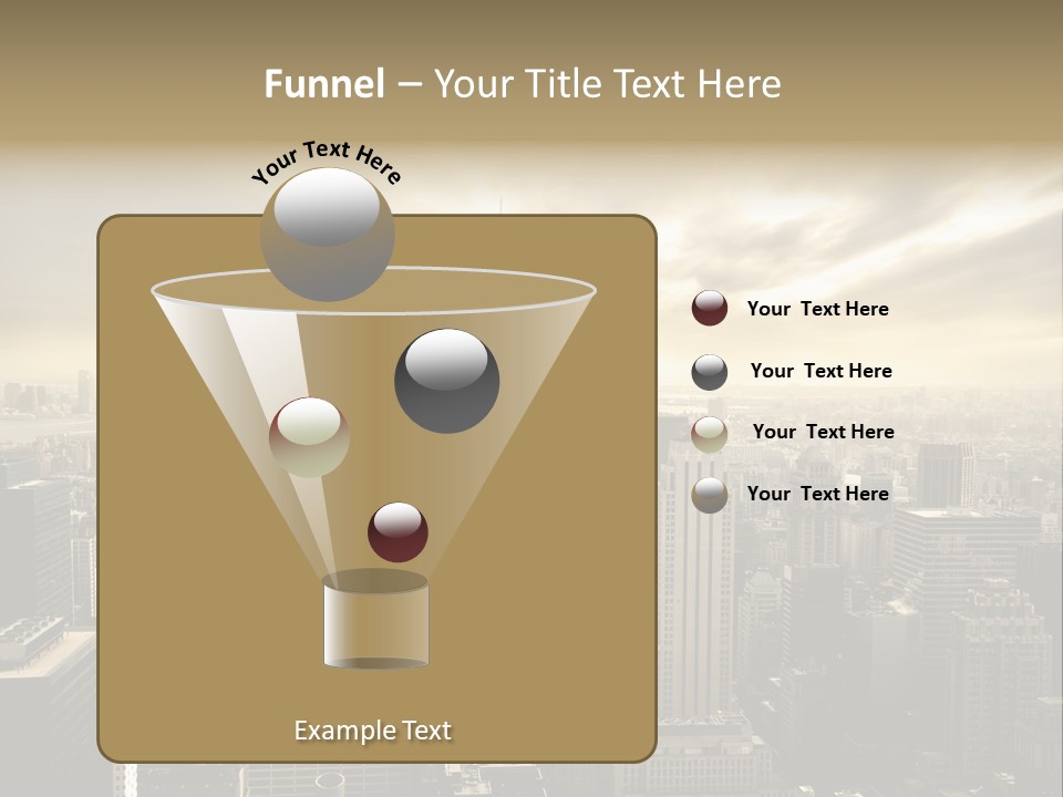 View Cityscape Manhattan PowerPoint Template