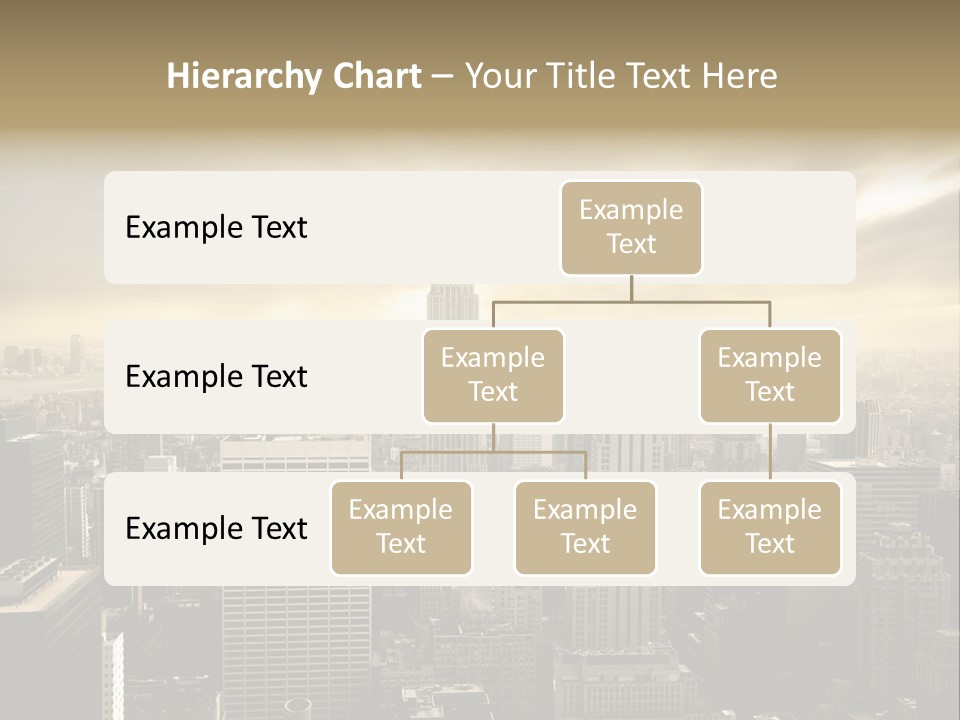 View Cityscape Manhattan PowerPoint Template