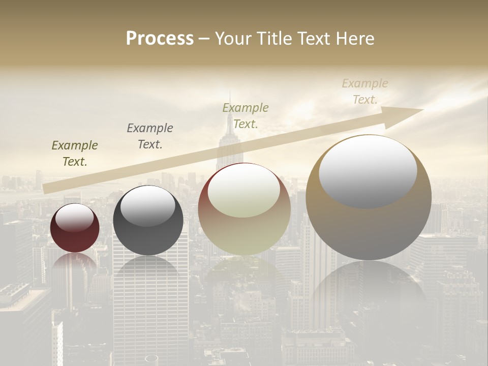 View Cityscape Manhattan PowerPoint Template