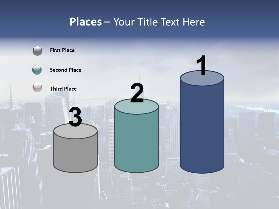 Usa Location Cloudy PowerPoint Template