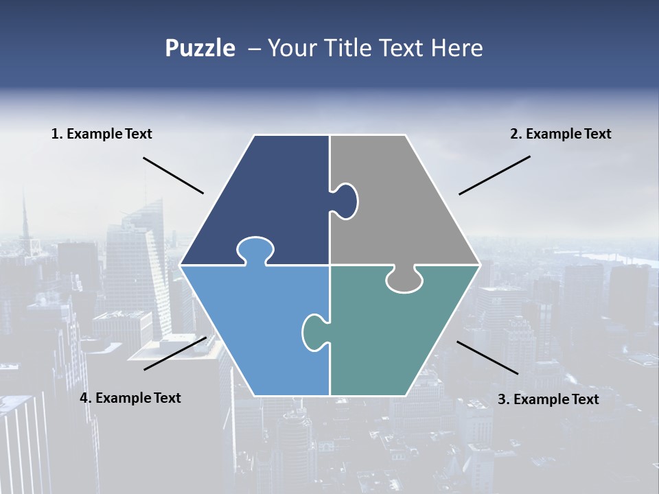 Usa Location Cloudy PowerPoint Template