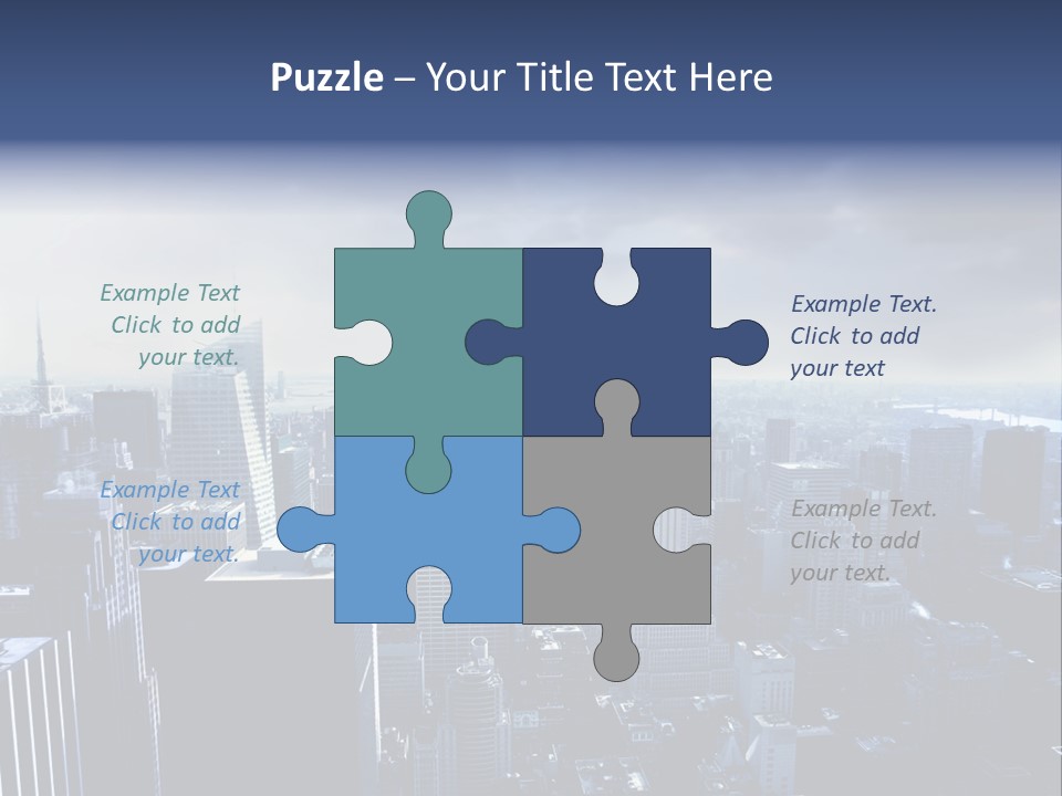 Usa Location Cloudy PowerPoint Template