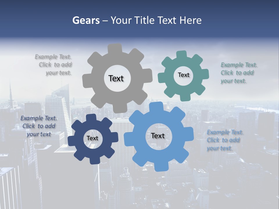 Usa Location Cloudy PowerPoint Template