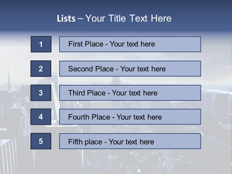Usa Location Cloudy PowerPoint Template