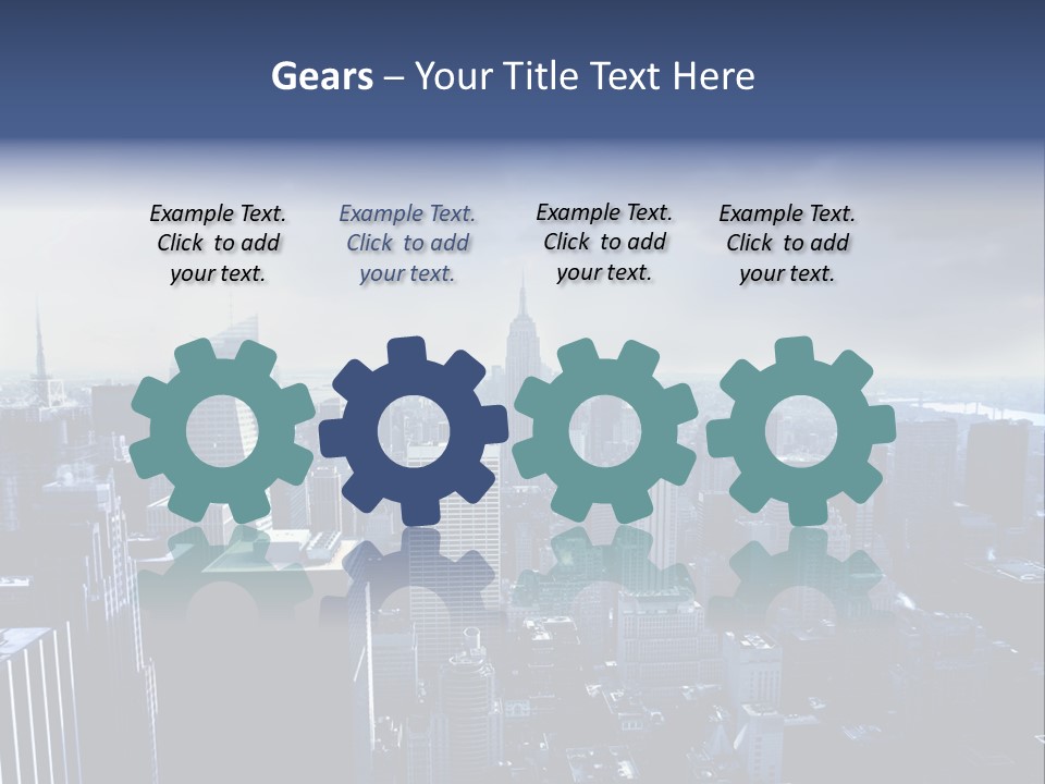 Usa Location Cloudy PowerPoint Template