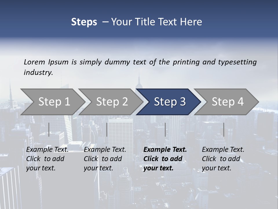 Usa Location Cloudy PowerPoint Template