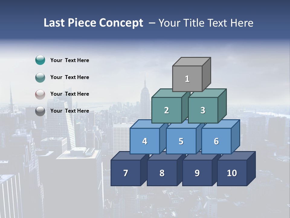 Usa Location Cloudy PowerPoint Template