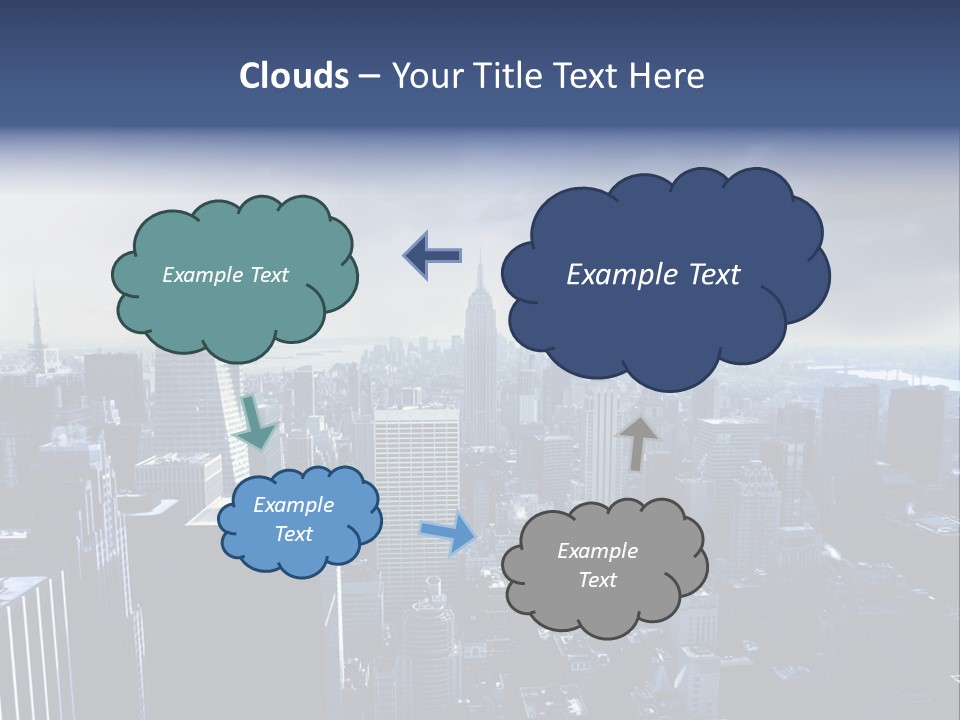 Usa Location Cloudy PowerPoint Template