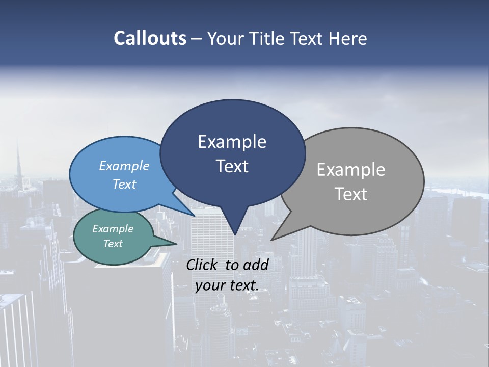 Usa Location Cloudy PowerPoint Template