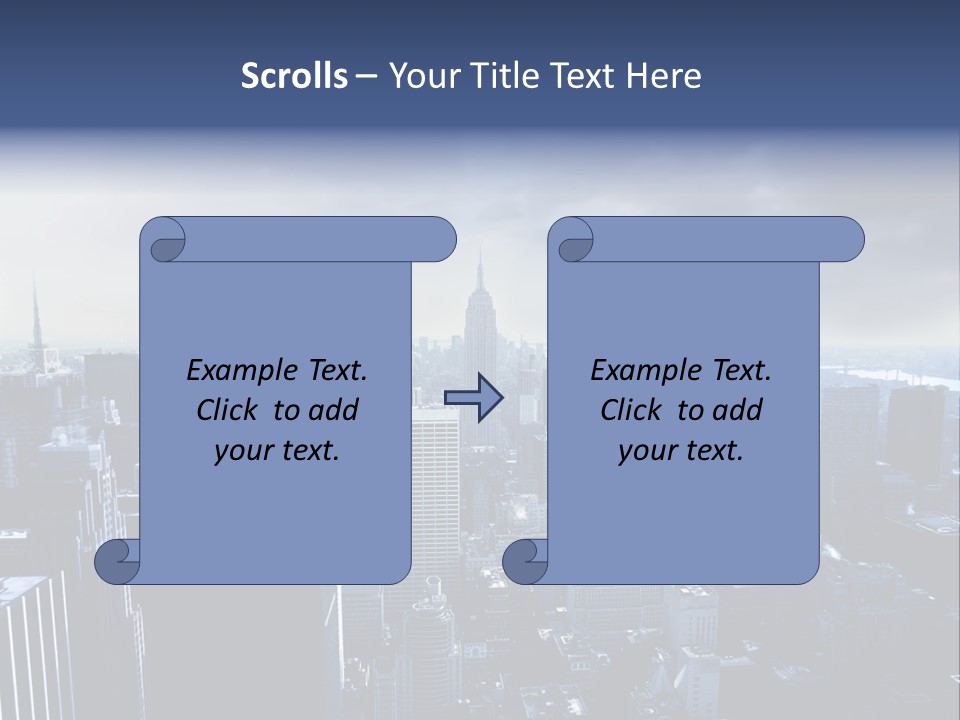 Usa Location Cloudy PowerPoint Template