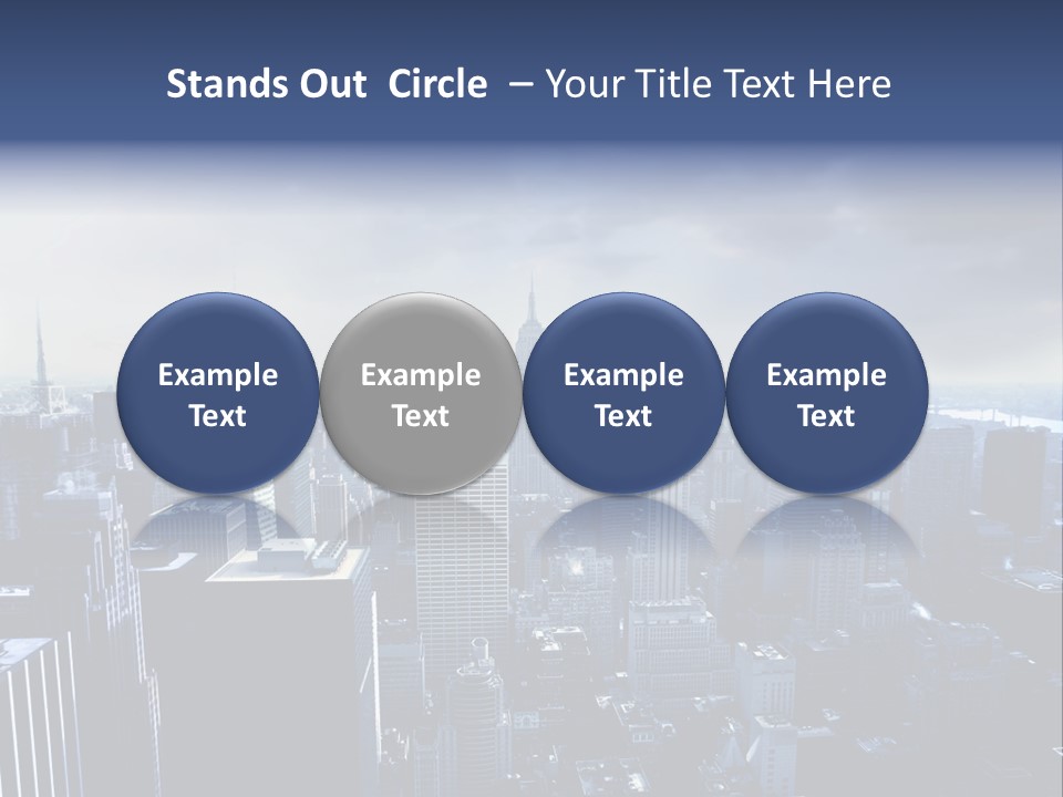 Usa Location Cloudy PowerPoint Template
