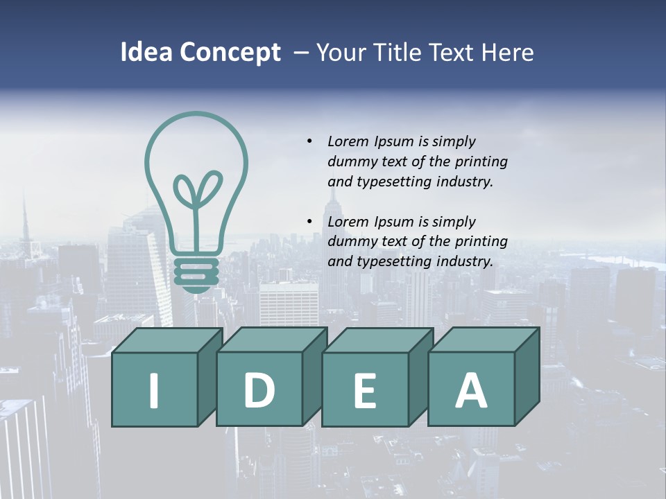 Usa Location Cloudy PowerPoint Template
