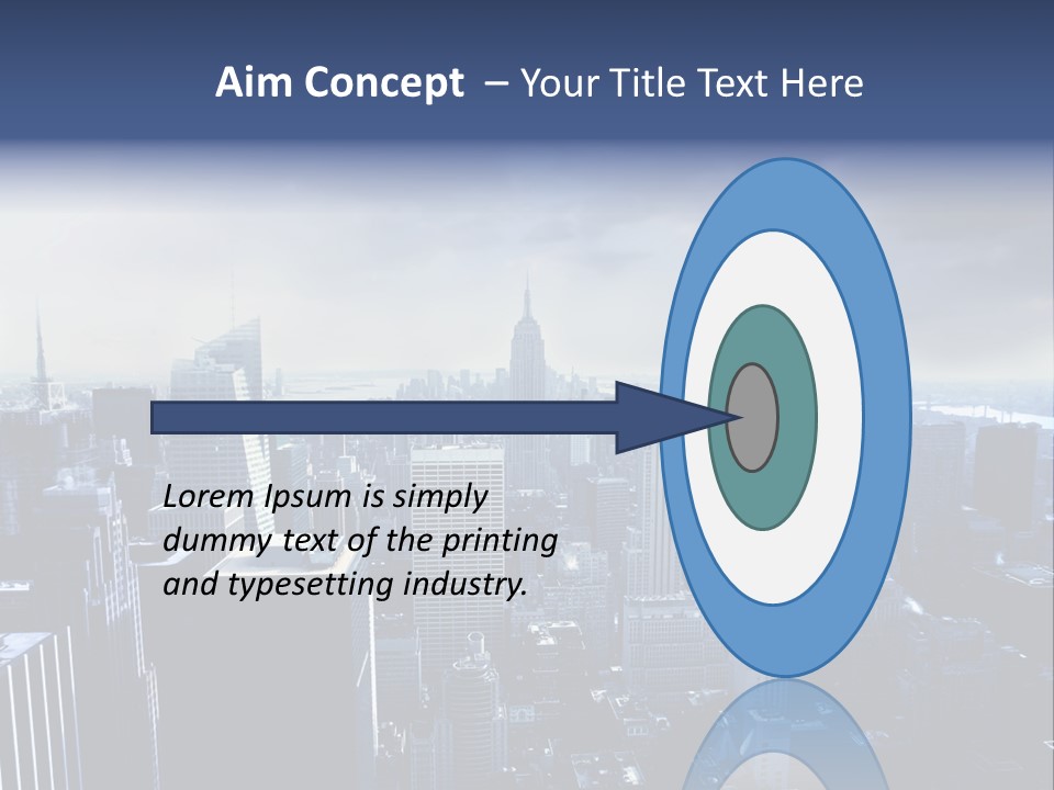 Usa Location Cloudy PowerPoint Template