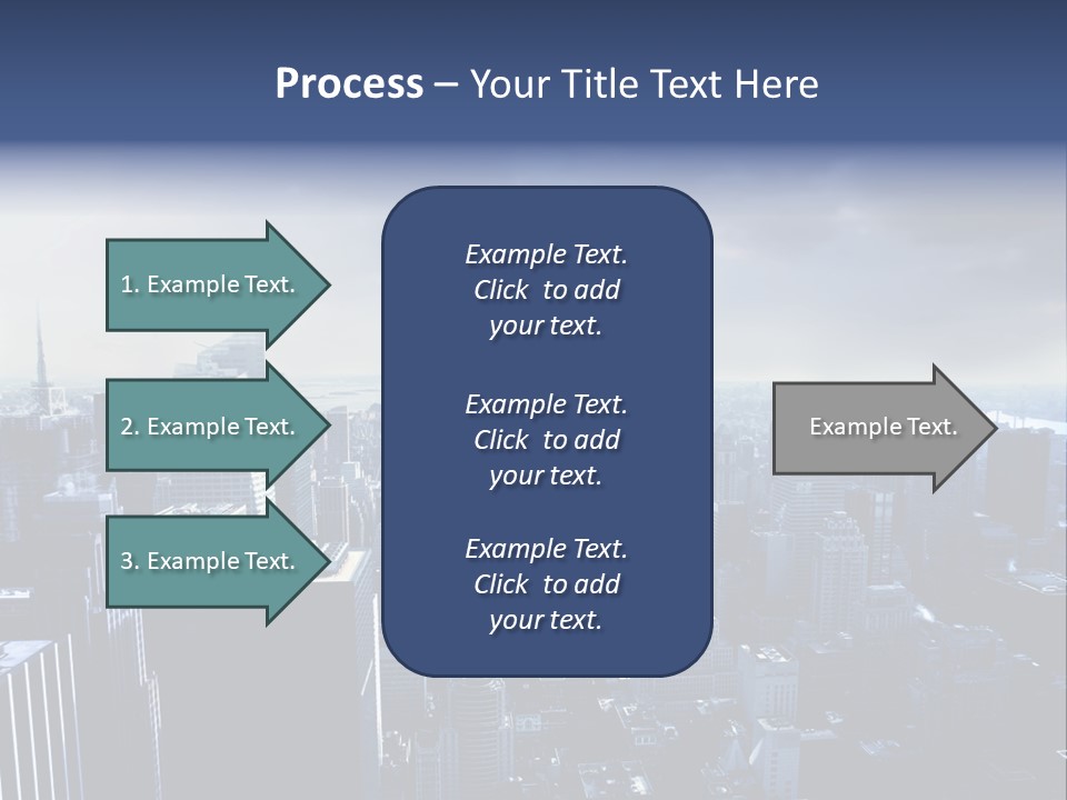 Usa Location Cloudy PowerPoint Template