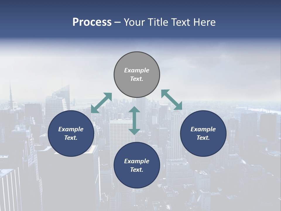 Usa Location Cloudy PowerPoint Template