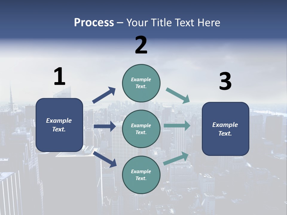 Usa Location Cloudy PowerPoint Template
