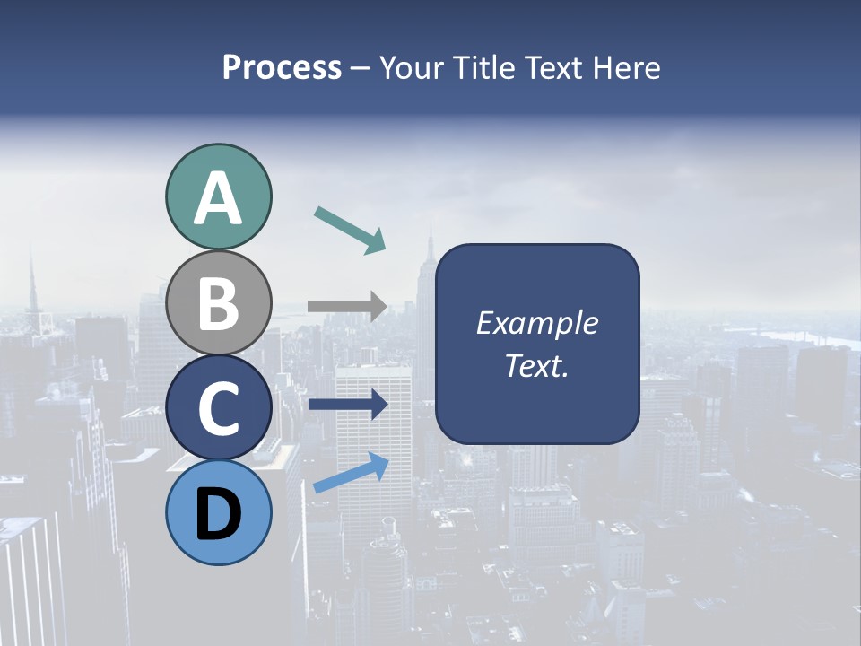 Usa Location Cloudy PowerPoint Template