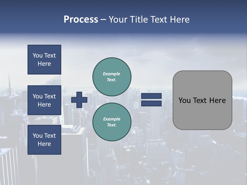 Usa Location Cloudy PowerPoint Template