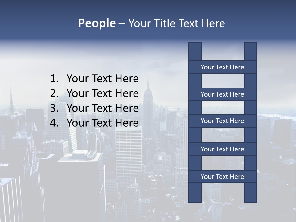 Usa Location Cloudy PowerPoint Template