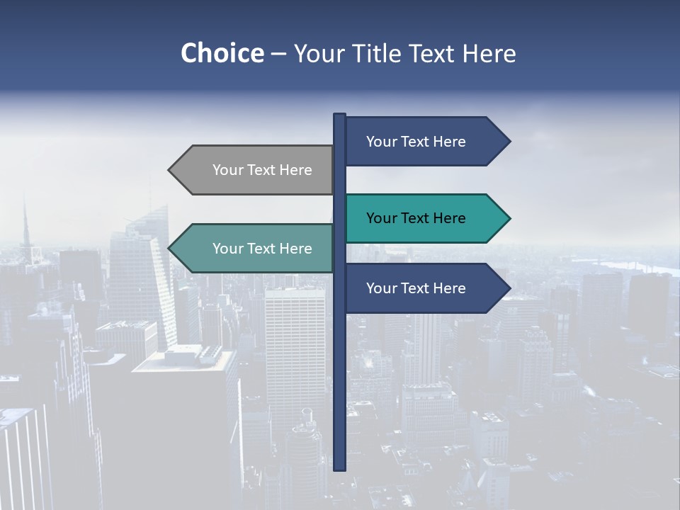 Usa Location Cloudy PowerPoint Template