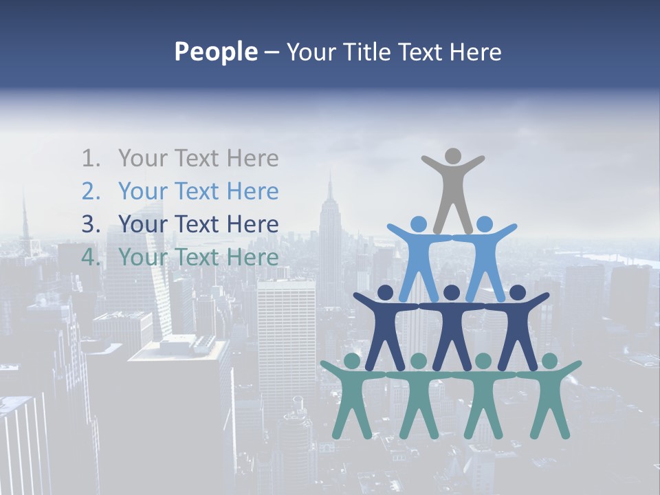 Usa Location Cloudy PowerPoint Template