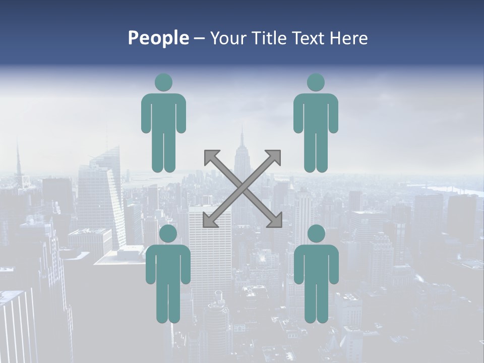 Usa Location Cloudy PowerPoint Template