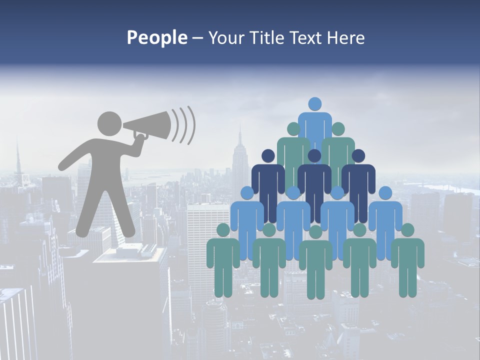 Usa Location Cloudy PowerPoint Template