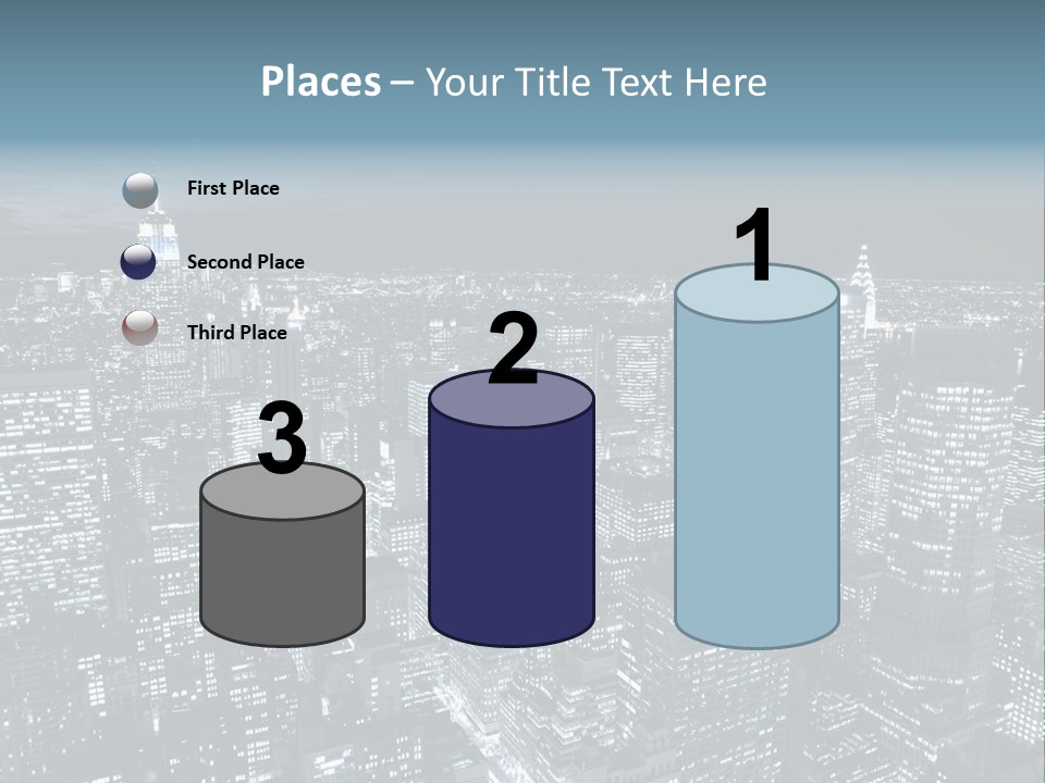 Toning Cloudy Skyline PowerPoint Template