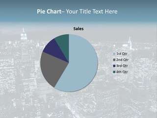 Toning Cloudy Skyline PowerPoint Template