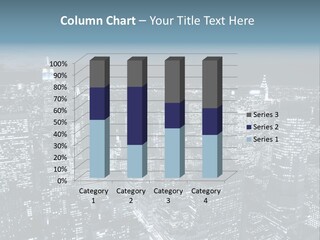 Toning Cloudy Skyline PowerPoint Template