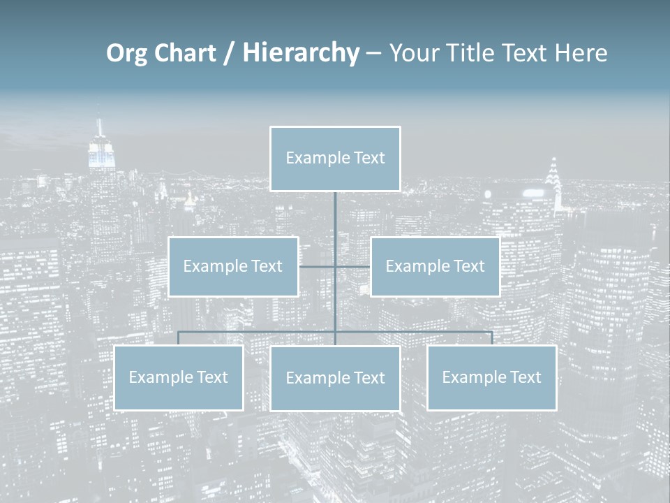 Toning Cloudy Skyline PowerPoint Template