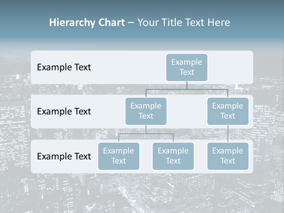 Toning Cloudy Skyline PowerPoint Template