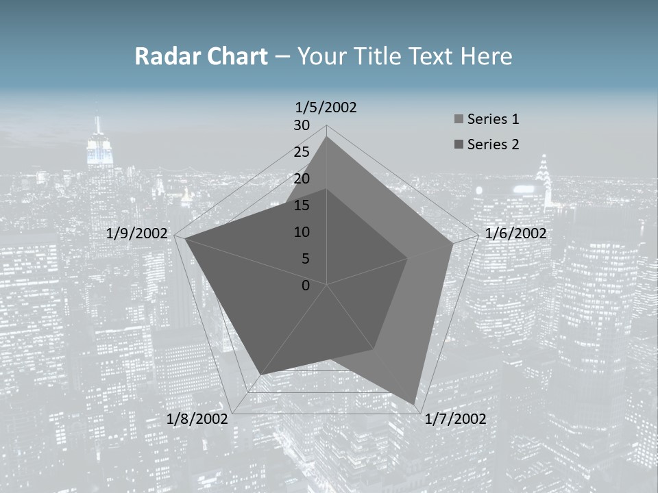 Toning Cloudy Skyline PowerPoint Template