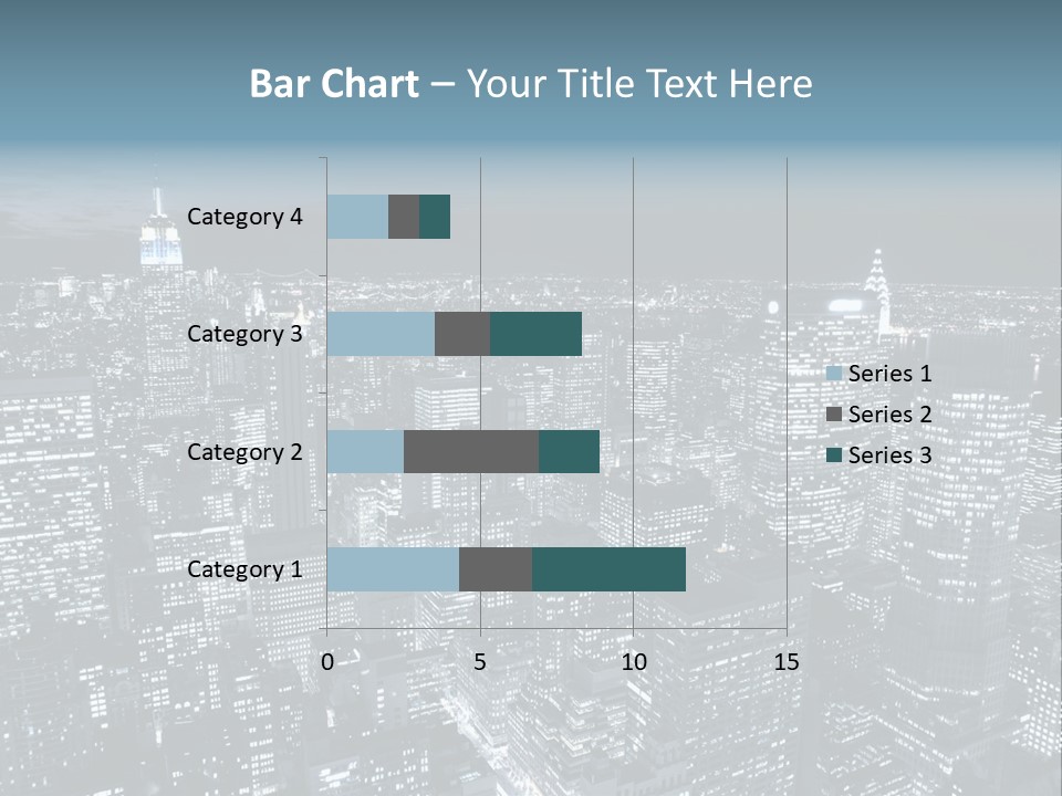Toning Cloudy Skyline PowerPoint Template
