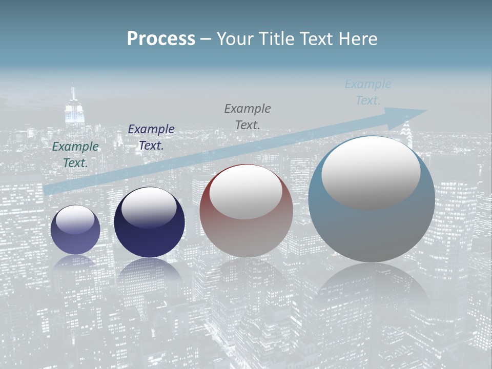 Toning Cloudy Skyline PowerPoint Template