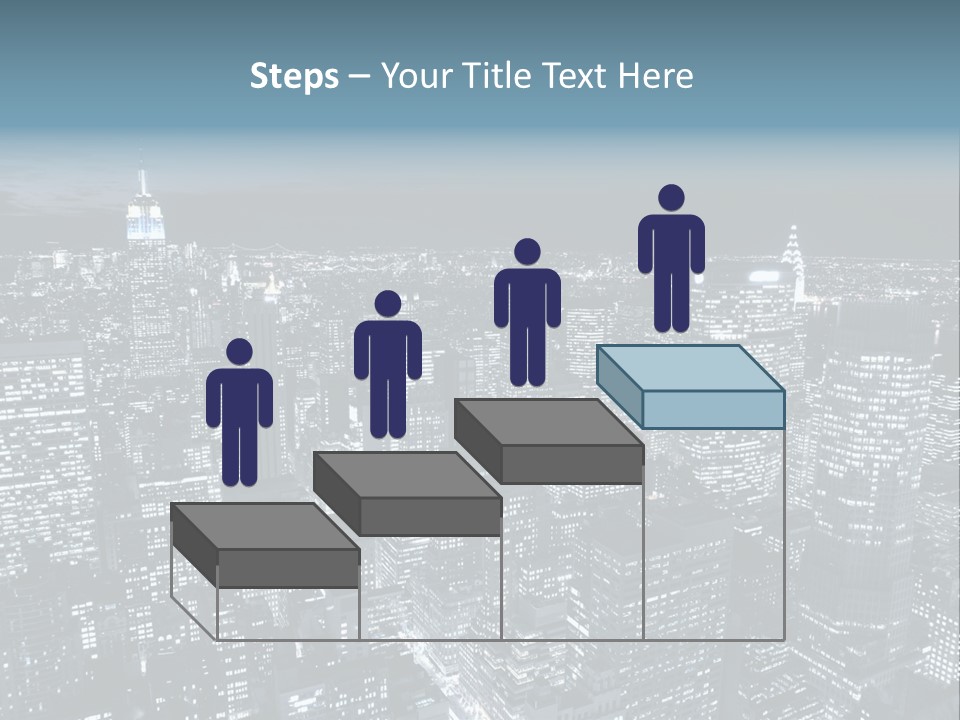 Toning Cloudy Skyline PowerPoint Template