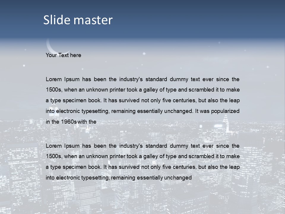 Light Moon Modern PowerPoint Template