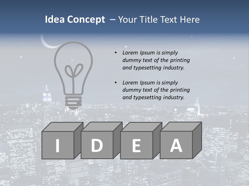 Light Moon Modern PowerPoint Template