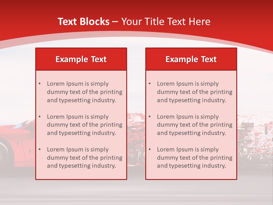 Lines Urban Traffic PowerPoint Template