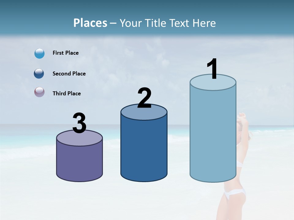 Relaxing Travel Sunbathing PowerPoint Template