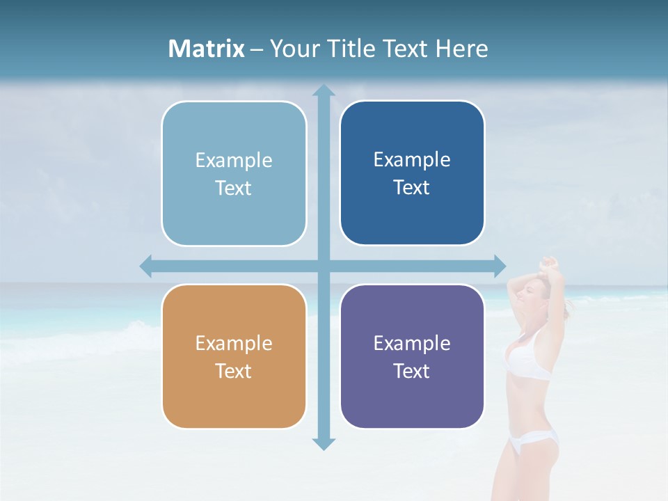 Relaxing Travel Sunbathing PowerPoint Template