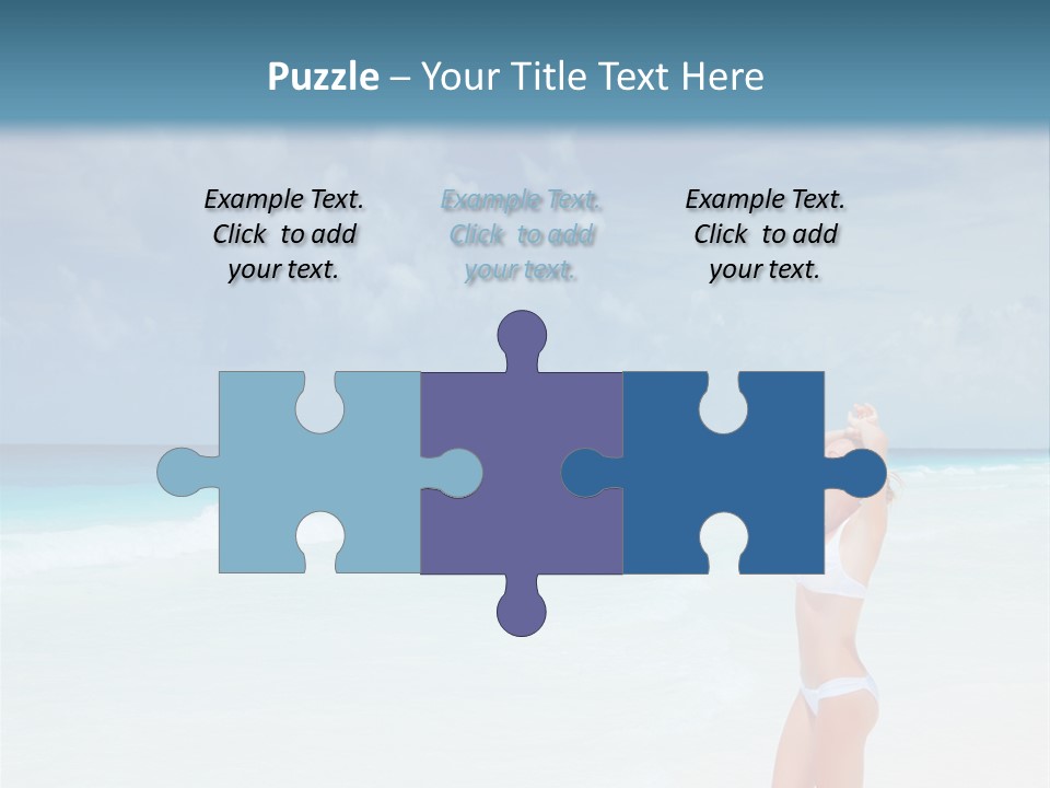 Relaxing Travel Sunbathing PowerPoint Template