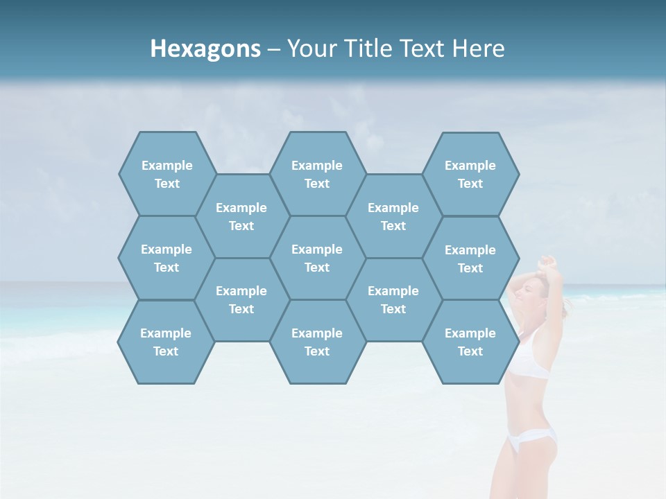 Relaxing Travel Sunbathing PowerPoint Template