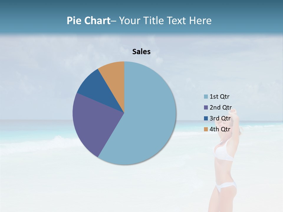 Relaxing Travel Sunbathing PowerPoint Template